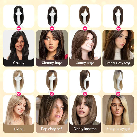 Vrchná vrstvená ofina pre ženy s rednúcimi vlasmi