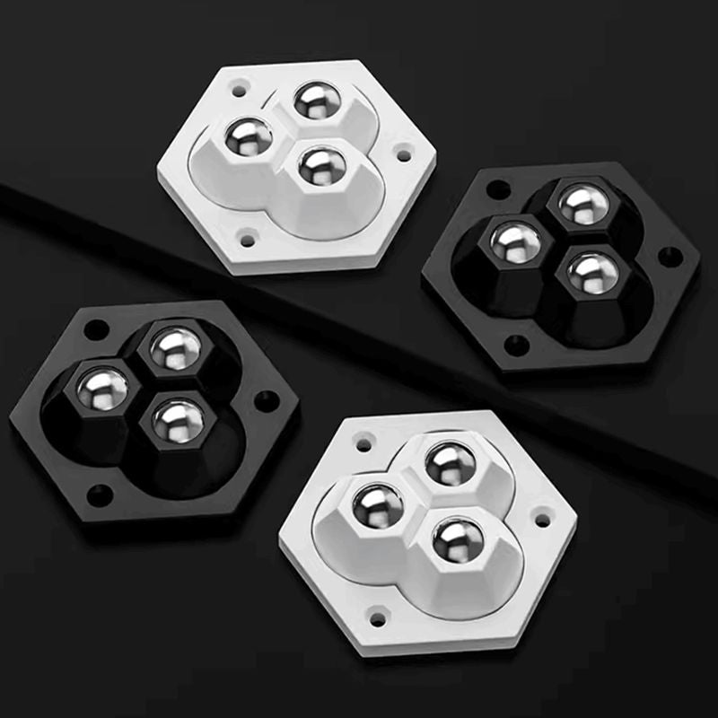 360° otočné trojguľové kolieska, 4 ks/balenie