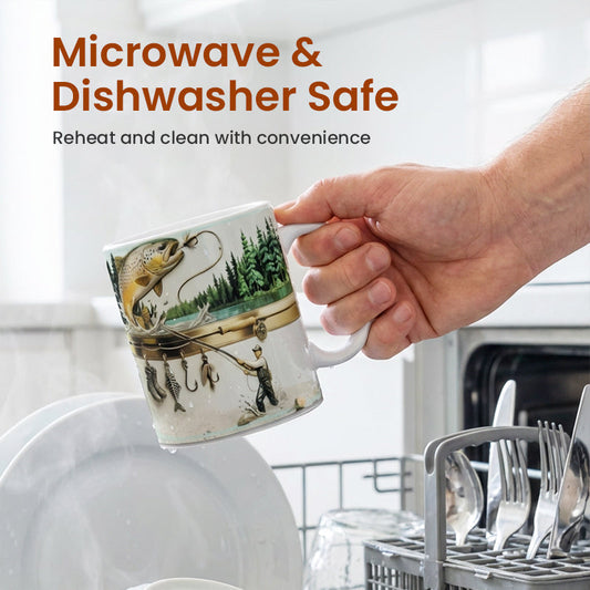 🔥🔥🔥 Keramický hrnček na kávu s motívom rýb