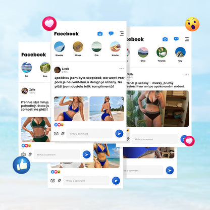 Dámske dvojdielne plavky s volánmi