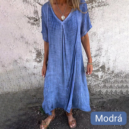 🎁Vysoko kvalitné, pohodlné letné šaty zo 100% ľanu🎁