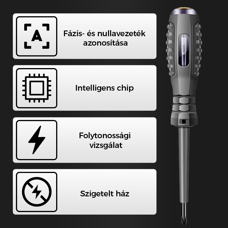 2 v 1 výkonný magnetický skrutkovač s vysokým krútiacim momentom a elektrickým senzorom