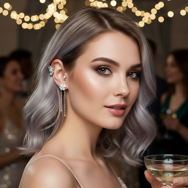 ✨NÁUŠNICE S FRINGED ŠTÝLOM A ZIRKÓNOM | PERFEKTNÝ DARČEK🎁