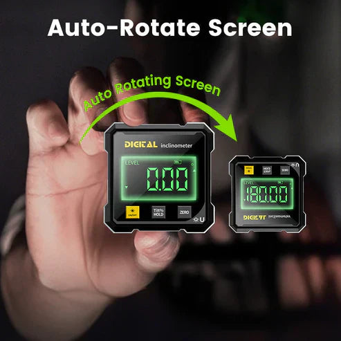 📐4 stranný magnetický digitálny uhlomer s laserom