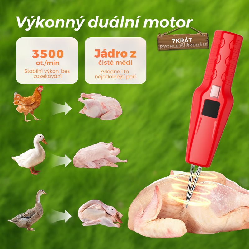🦆🔥2026 VÝHODNÁ PONUKA 🔥🐓Elektrický stroj na šklbanie hydiny – ľahké šklbanie, šetrí čas a námahu!
