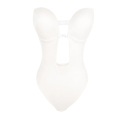 Bezšvíkové tvarujúce body s integrovanou podprsenkou a odhaleným chrbtom