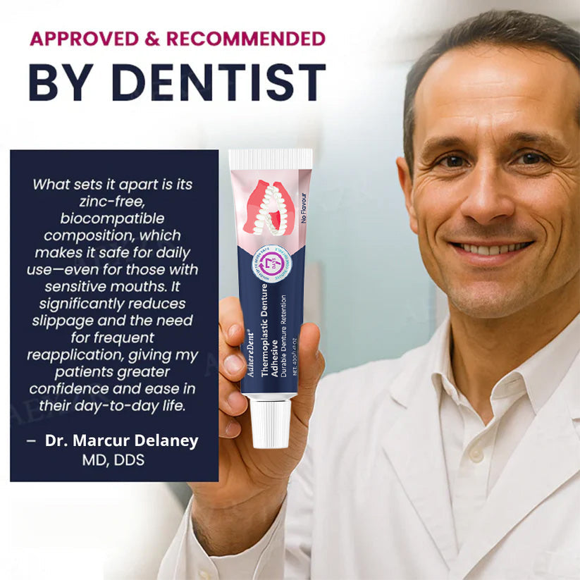 【🔥Kúp 1 získaj 1 zadarmo🔥】Termoplastické lepidlo na zubné protézy AdhereDent® ⏳ Trvácna retencia zubnej protézy