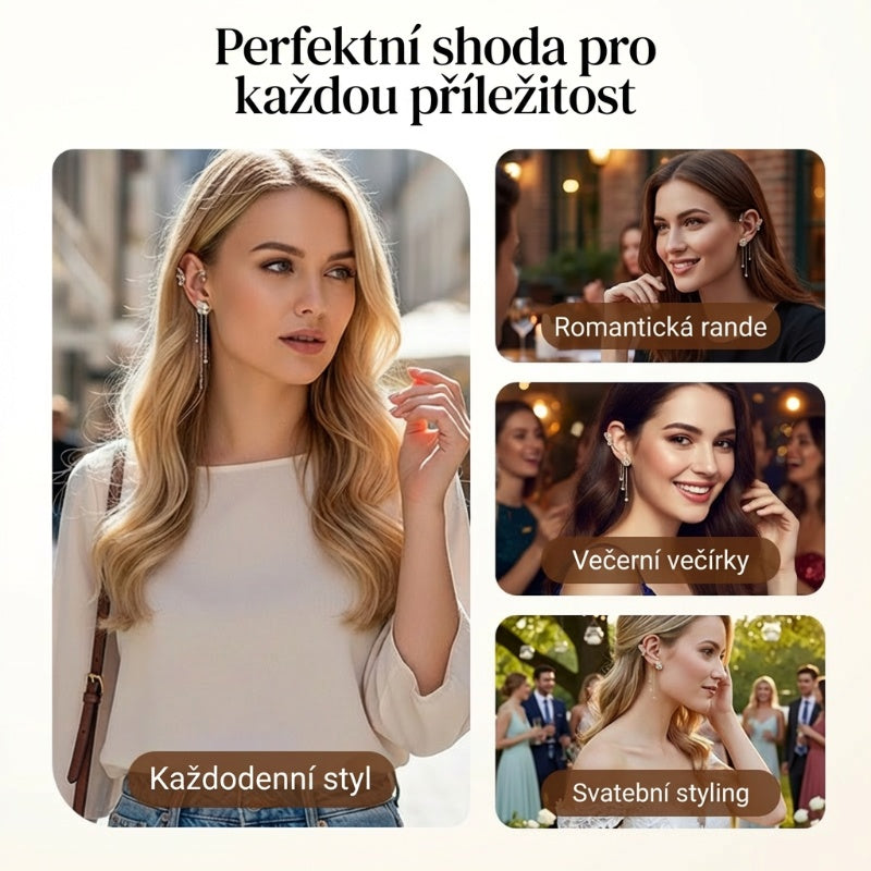 ✨NÁUŠNICE S FRINGED ŠTÝLOM A ZIRKÓNOM | PERFEKTNÝ DARČEK🎁