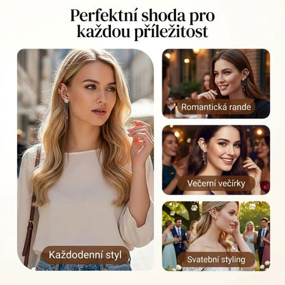 ✨NÁUŠNICE S FRINGED ŠTÝLOM A ZIRKÓNOM | PERFEKTNÝ DARČEK🎁