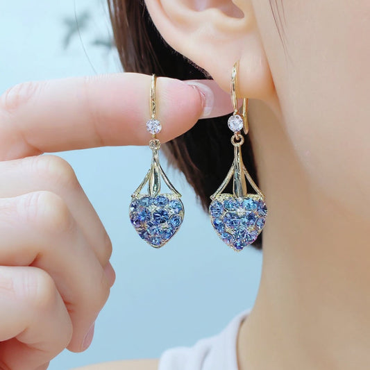 ✨Kúpte 1 a získajte 1 zadarmo✨Nové náušnice s diamantovým srdcom