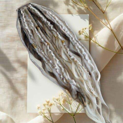 Rýchlo sa opotrebujúci festivalový účes s dredmi a konským chvostom