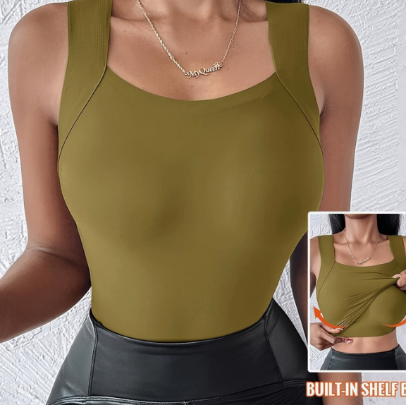 【🎁📿Ružový náhrdelník zdarma🎁】💖 (S-5XL) Tvarujúci top s integrovanou podprsenkou 💃