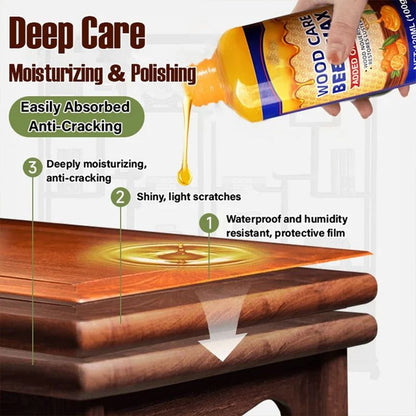 【🔥🎁Kúpte 1 a získajte 1 zadarmo】🍯Prírodná starostlivosť o drevo s včelím voskom a pomarančovým olejom