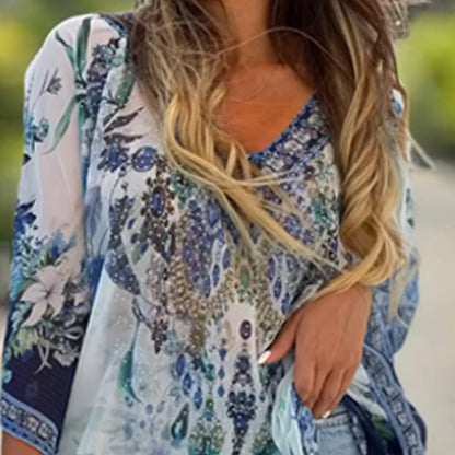 🌺Klasické asymetrické šaty s etnickými prvky