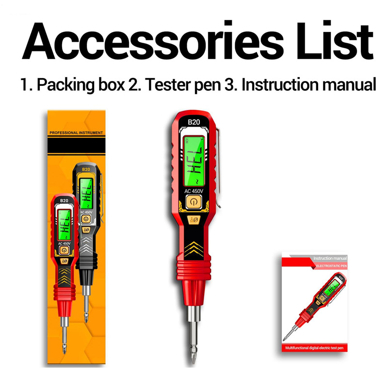 Bezkontaktný tester napätia s LCD displejom