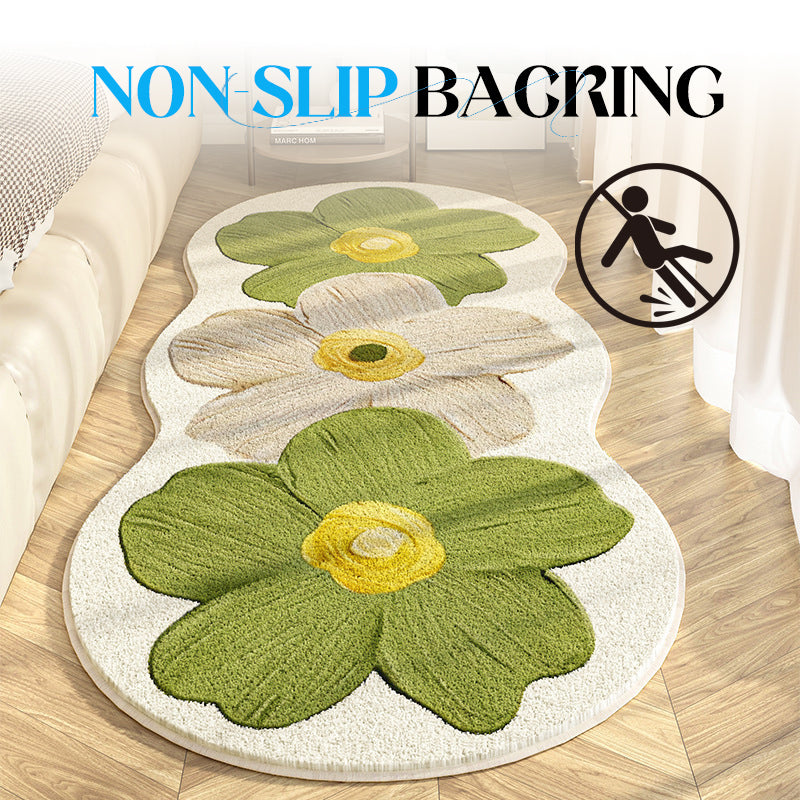 🌸Koberec s jemným nepravidelným kvetinovým vzorom