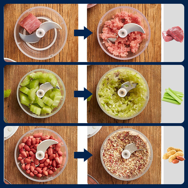 🔥Výkonný elektrický sekáčik potravín s veľkou kapacitou