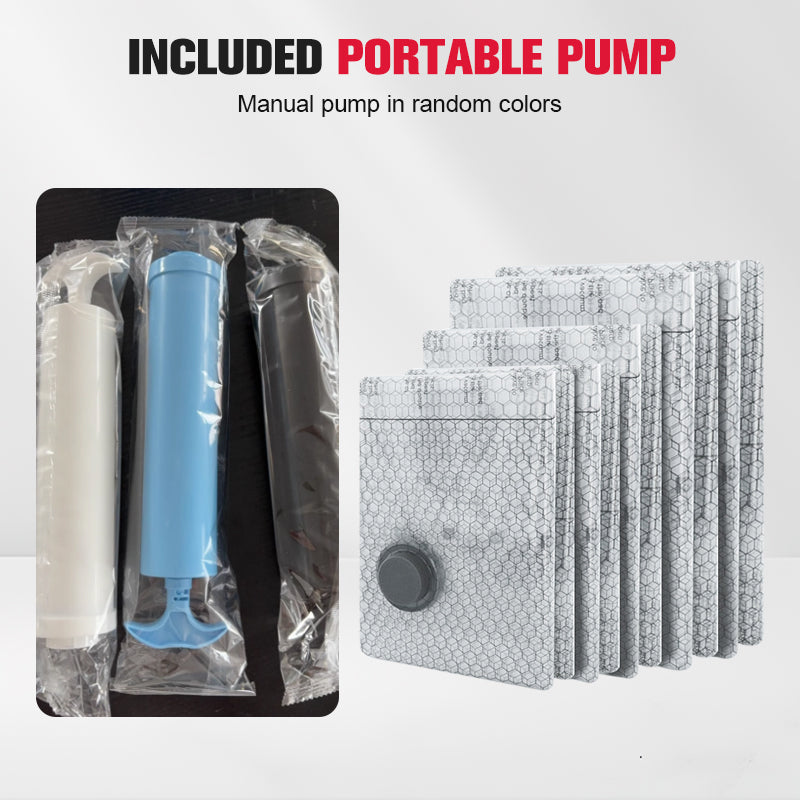 🔥Cestovné vákuové úložné tašky a prenosná sada pumpy