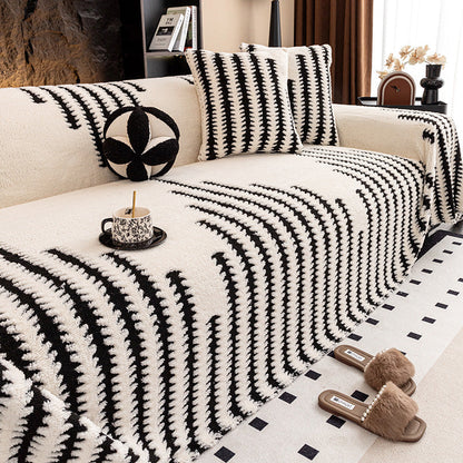 Mäkký plyšový protišmykový poťah na pohovku🧣