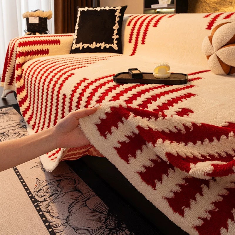 Mäkký plyšový protišmykový poťah na pohovku🧣