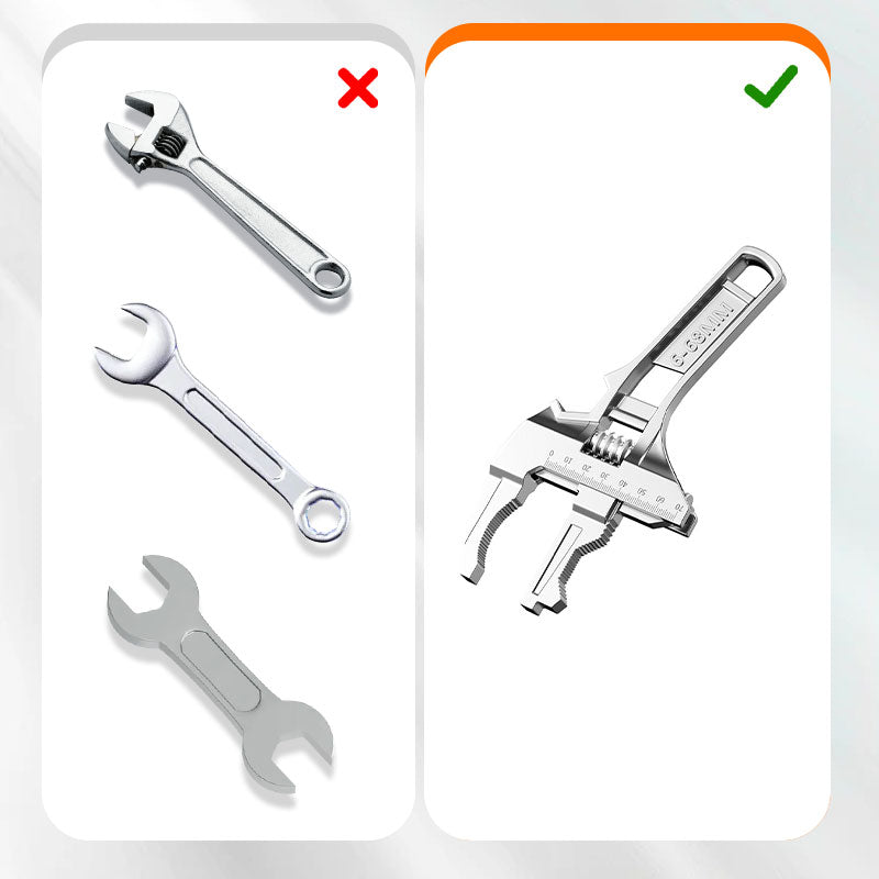 ⏳Časovo obmedzená zľava 50 %💥Obojstranný kľúč na umývadlá s rozpätím čeľustí 6–68 mm