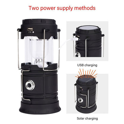 ⛺️Solárne skladacie kempingové svetlo