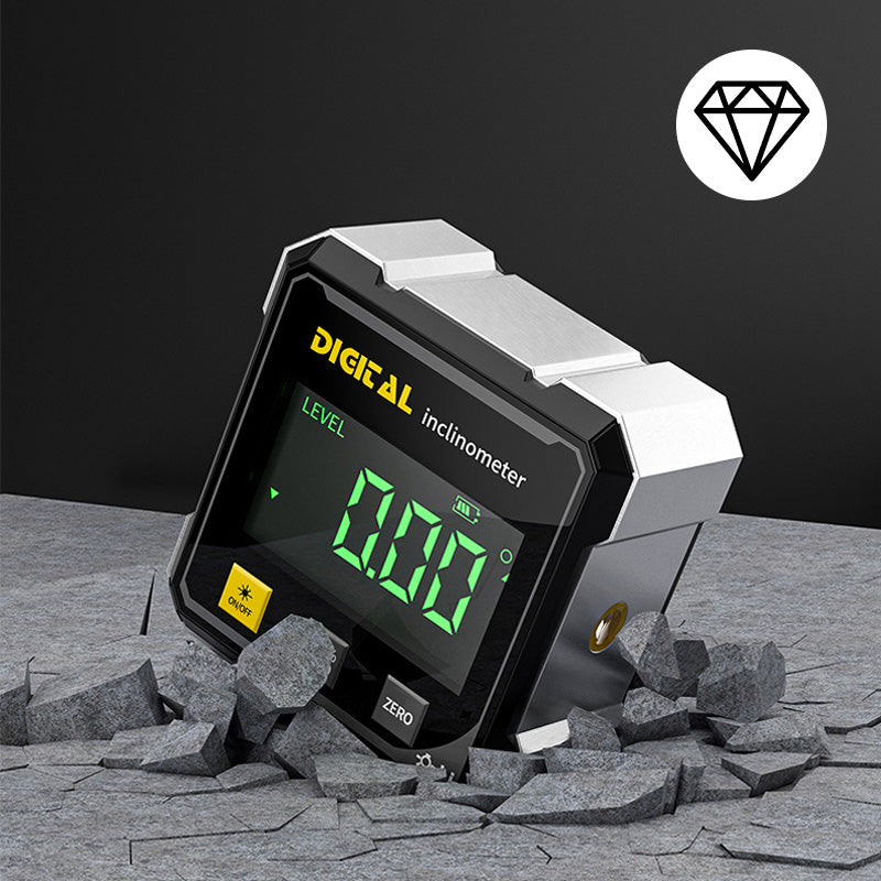 📐4 stranný magnetický digitálny uhlomer s laserom