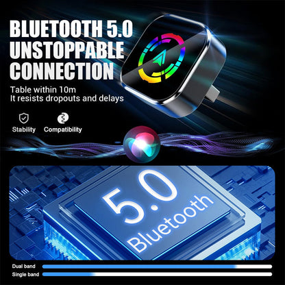 🔥🚗2 v 1 bezdrôtový adaptér pre zariadenia iPhone a Android Auto