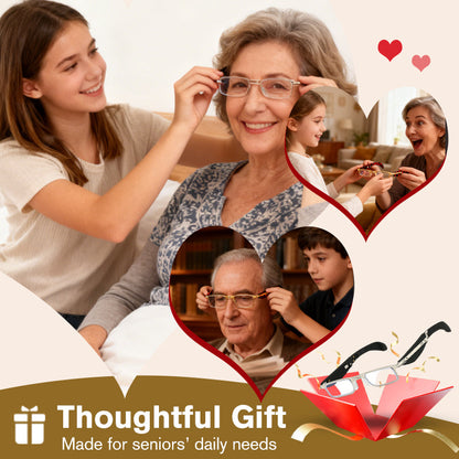 Skladacie okuliare na čítanie s filtrom modrého svetla a puzdrom 🎁 Darček zadarmo nástroj na opravu obrúčok okuliarov