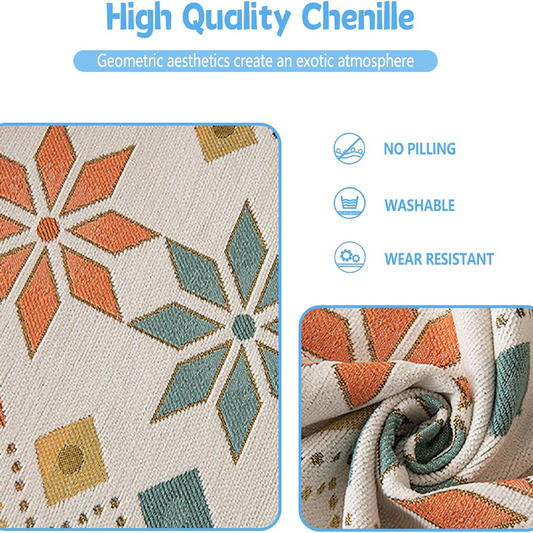 Obojstranný poťah na pohovku v bohémskom štýle so strapcami