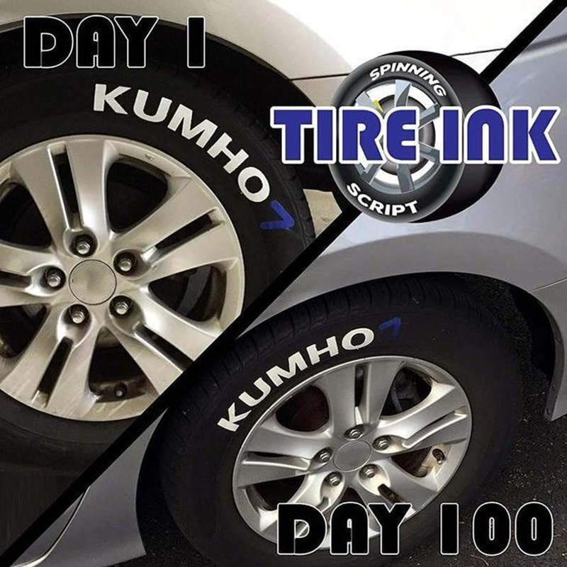 12 farieb vodeodolných fixiek na pneumatiky automobilov