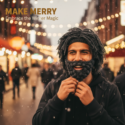 ⏰Klobúk v punkovom štýle s pripevnenou jednoduchou parochňou a pletenou bradou