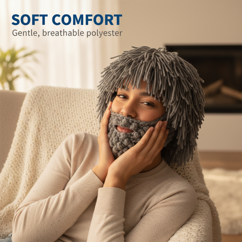 ⏰Klobúk v punkovom štýle s pripevnenou jednoduchou parochňou a pletenou bradou