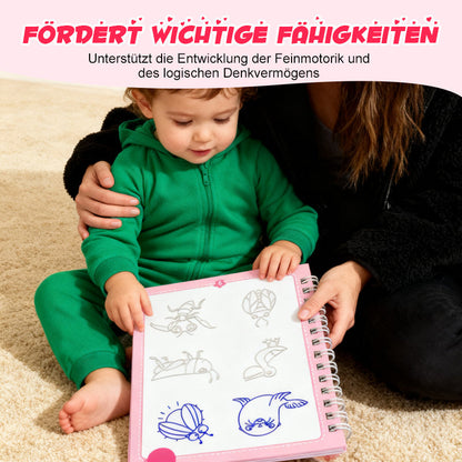 Kresliace knihy s drážkami pre deti