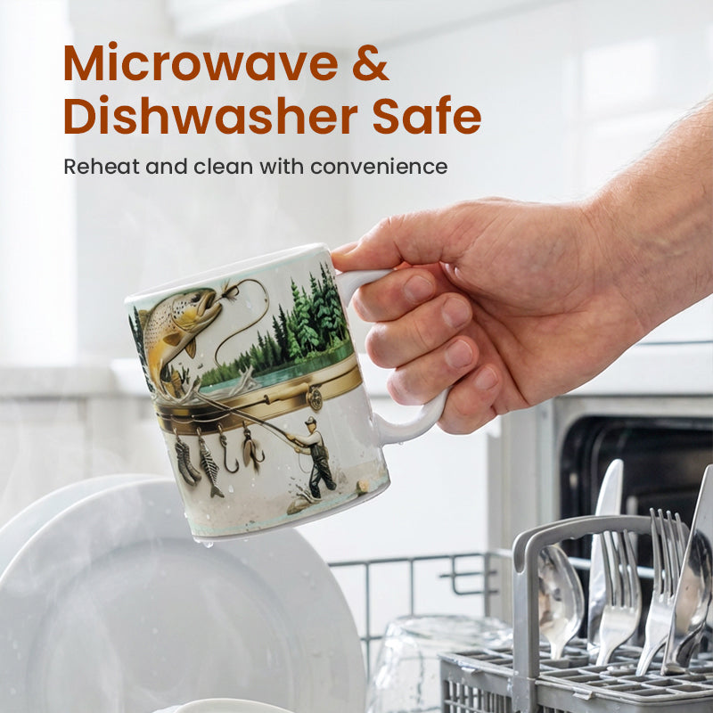 🔥🔥🔥 Keramický hrnček na kávu s motívom rýb