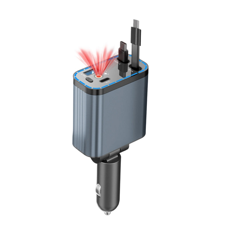 Ultrarýchla nabíjačka do auta s navíjacími káblami a ambientným osvetlením Starlight