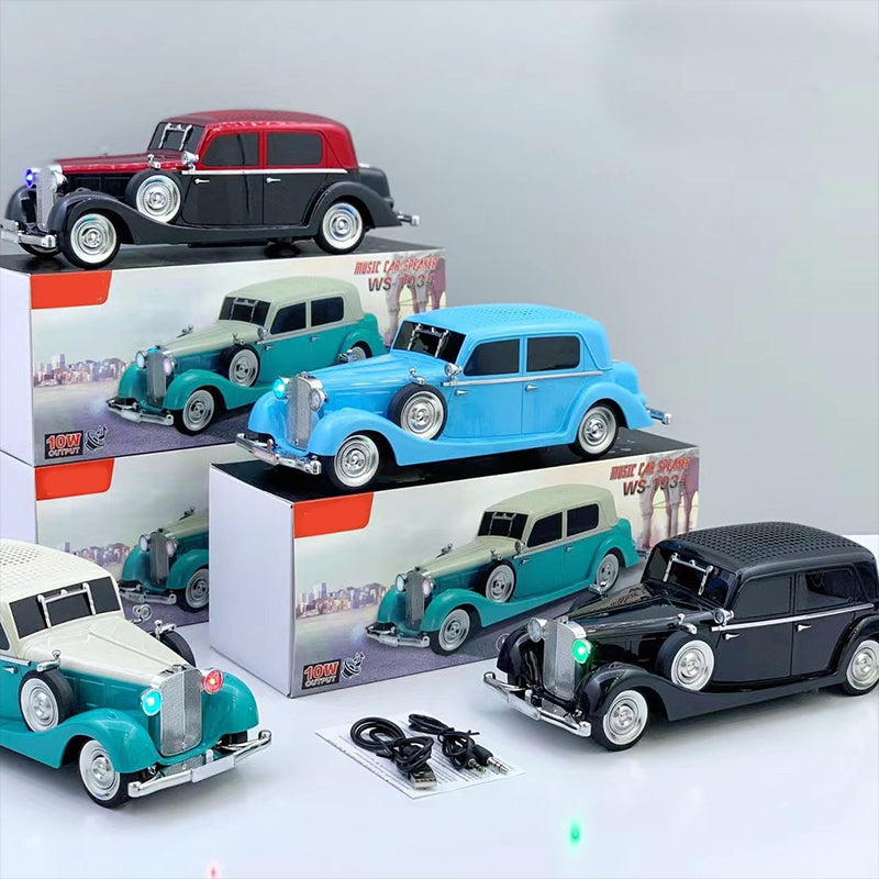 Bluetooth reproduktor v štýle vintage s priestorovým zvukom