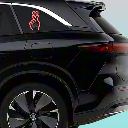 Solárne LED svetlo do auta v tvare srdca na prst