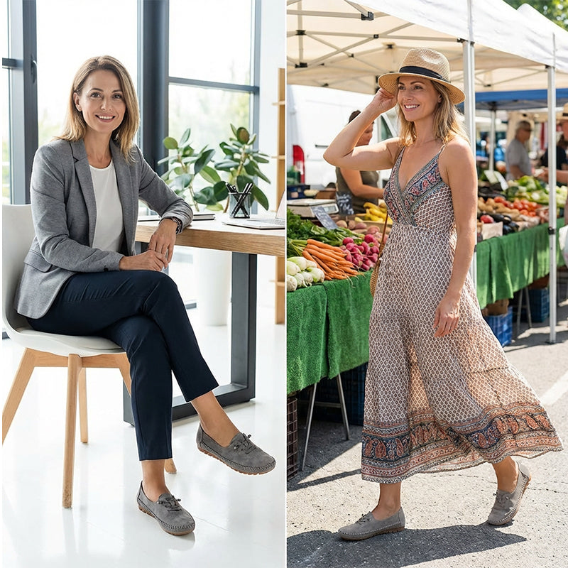 Dámske pohodlné mokasíny na voľný čas