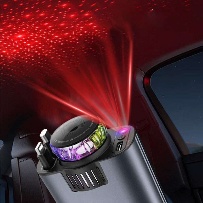 5 v 1 nabíjačka, difuzér vôní a stropné osvetlenie Starlight